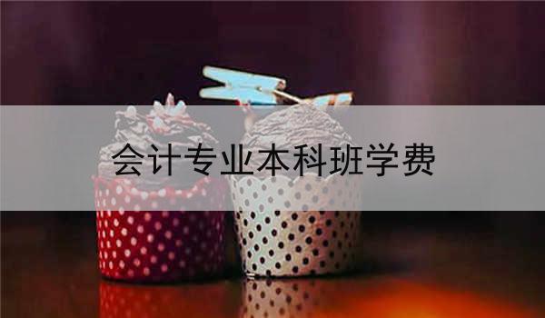 会计专业本科班学费