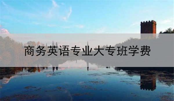 商务英语专业大专班学费
