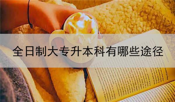 全日制大专升本科有哪些途径