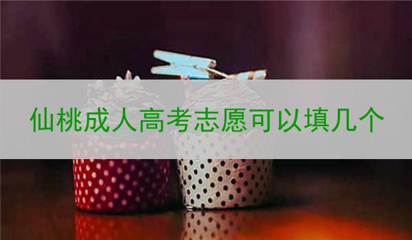 仙桃成人高考志愿可以填幾個(gè)