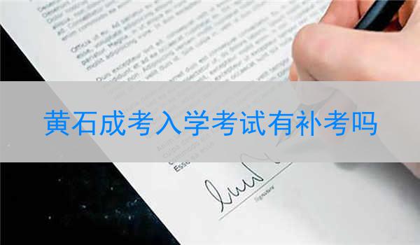 黄石成考入学考试有补考吗