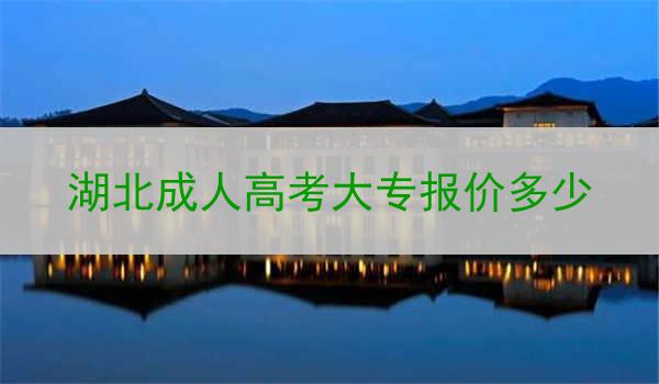 湖北成人高考大专报价多少