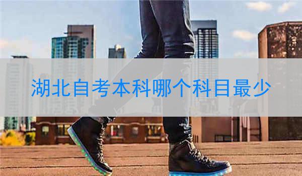 湖北自考本科哪个科目最少