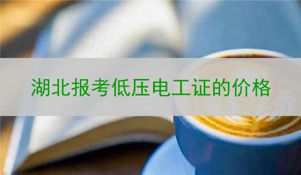 湖北报考低压电工证的价格