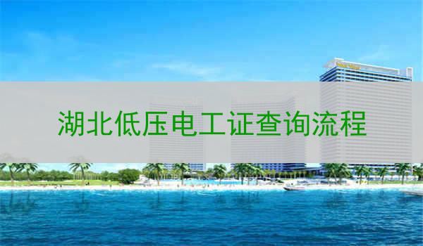 湖北低压电工证查询流程