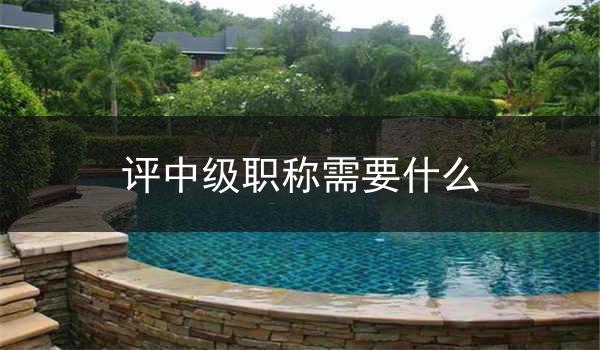 评中级职称需要什么