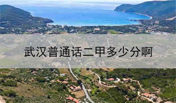 武汉市普通话二甲考试的评分标准