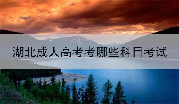 湖北成人高考考哪些科目考试