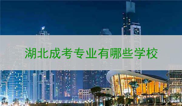 湖北成考专业有哪些学校