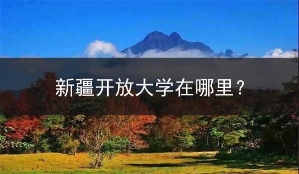 新疆開放大學(xué)在哪里？