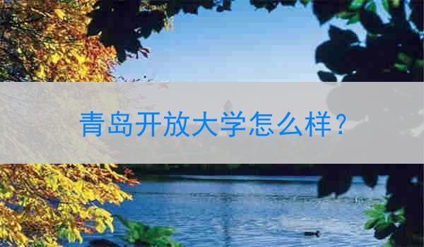 青岛开放大学怎么样？