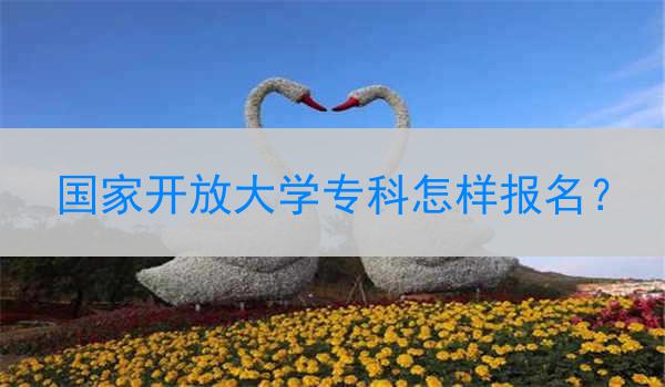国家开放大学专科怎样报名？