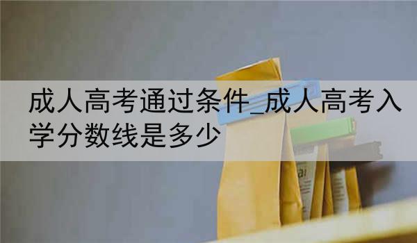 成人高考通过条件_成人高考入学分数线是多少