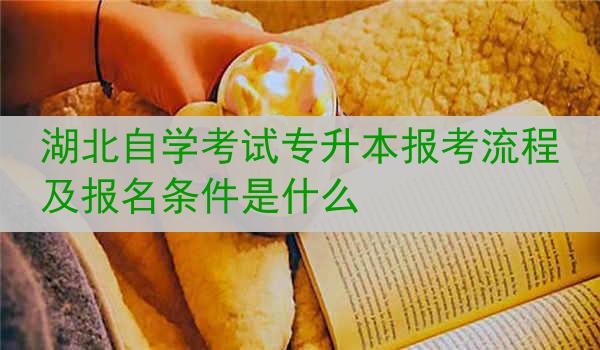 湖北自学考试专升本报考流程及报名条件是什么