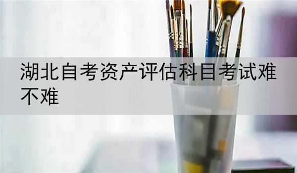 湖北自考资产评估科目考试难不难