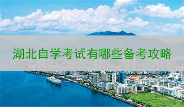 湖北自学考试有哪些备考攻略