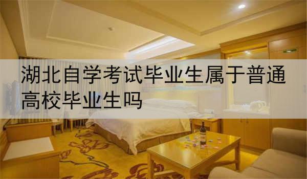 湖北自学考试毕业生属于普通高校毕业生吗
