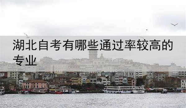 湖北自考有哪些通过率较高的专业
