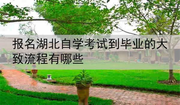 报名湖北自学考试到毕业的大致流程有哪些