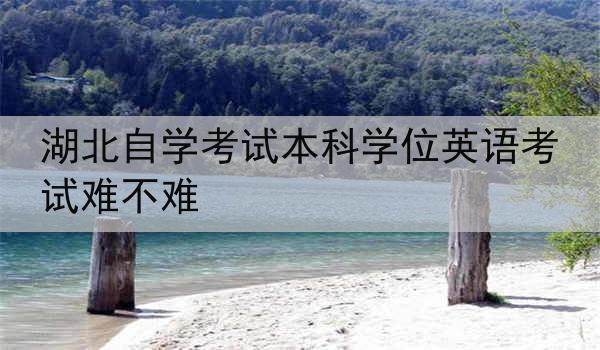 湖北自学考试本科学位英语考试难不难