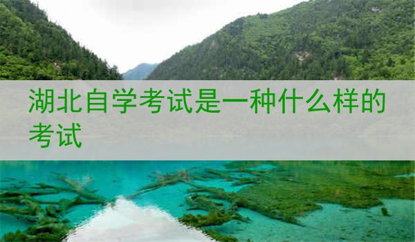 湖北自学考试是一种什么样的考试