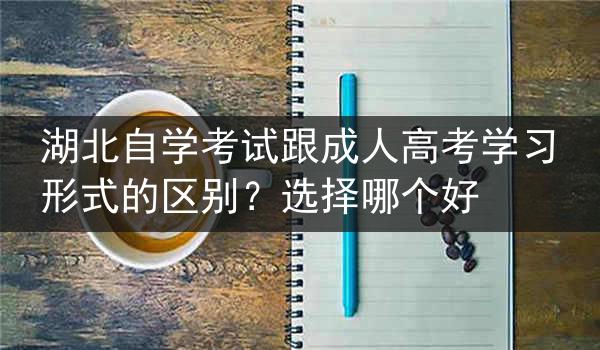湖北自学考试跟成人高考学习形式的区别？选择哪个好