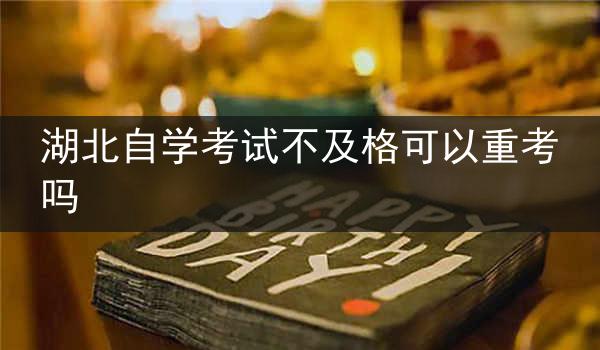 湖北自学考试不及格可以重考吗