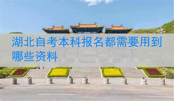 湖北自考本科报名都需要用到哪些资料