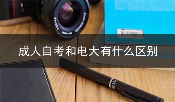 成人自考和电大有什么区别