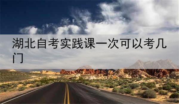 湖北自考实践课一次可以考几门