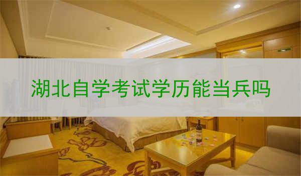 湖北自学考试学历能当兵吗