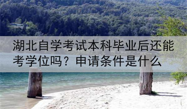 湖北自学考试本科毕业后还能考学位吗？申请条件是什么