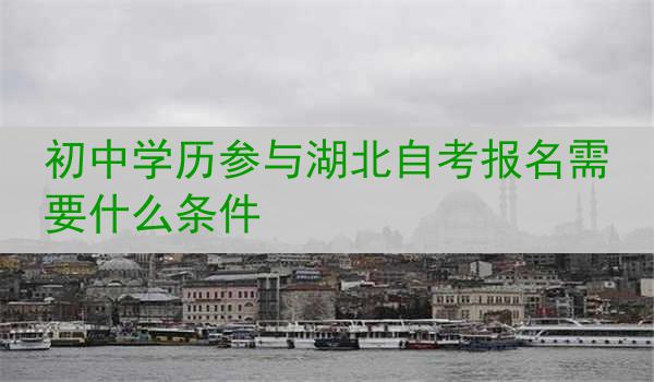 初中学历参与湖北自考报名需要什么条件
