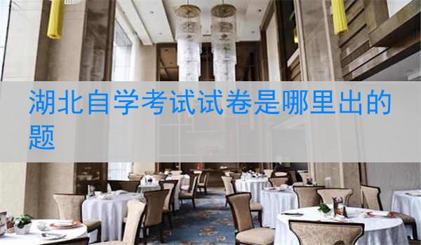 湖北自学考试试卷是哪里出的题