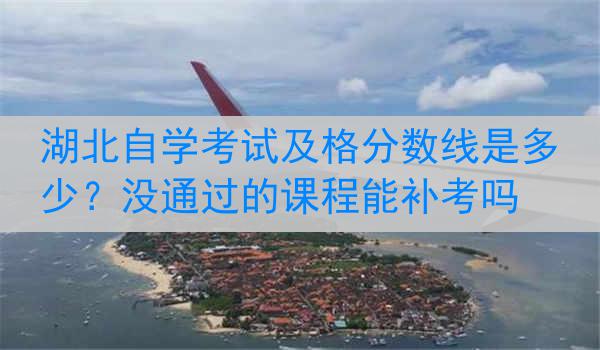 湖北自学考试及格分数线是多少？没通过的课程能补考吗
