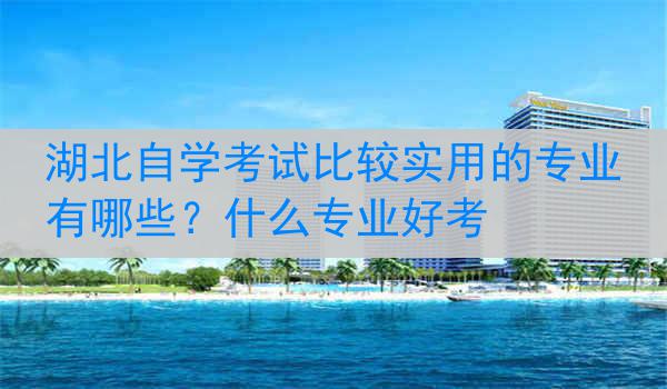 湖北自学考试比较实用的专业有哪些？什么专业好考