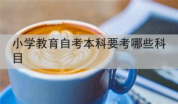小学教育自考本科要考哪些科目