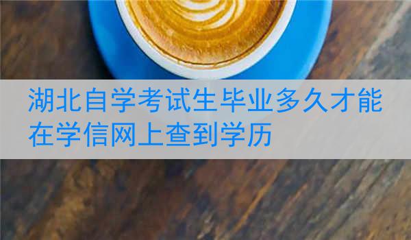 湖北自学考试生毕业多久才能在学信网上查到学历