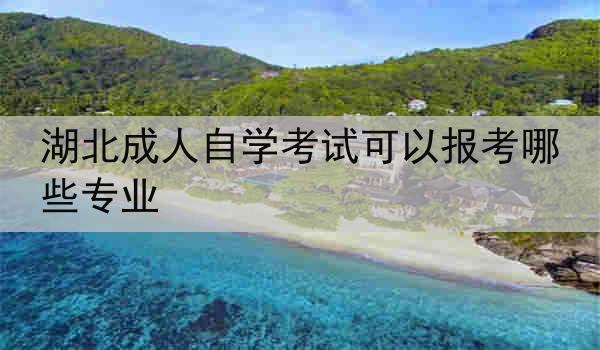 湖北成人自学考试可以报考哪些专业