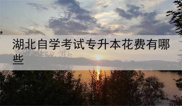 湖北自学考试专升本花费有哪些