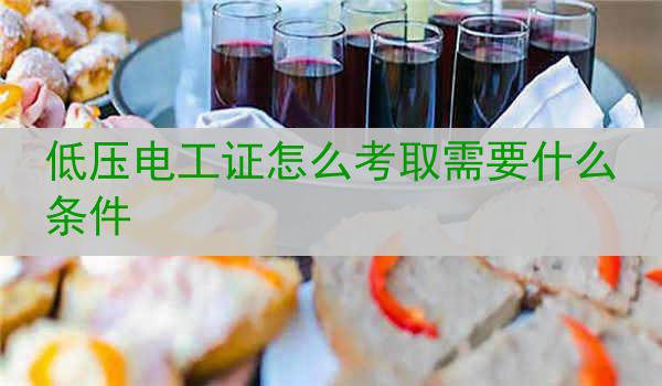 低压电工证怎么考取需要什么条件