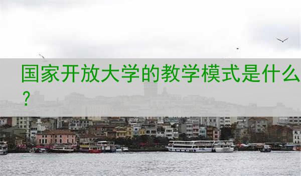 国家开放大学的教学模式是什么？