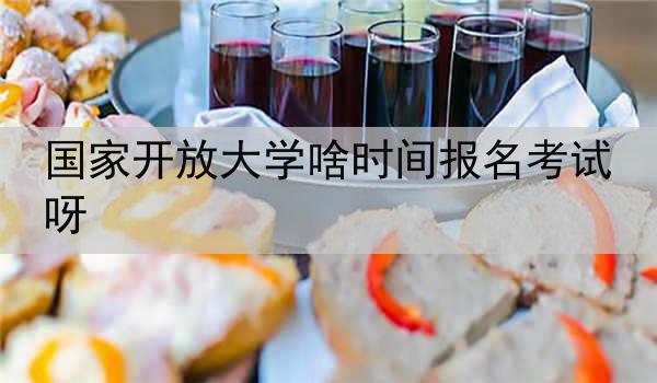 国家开放大学啥时间报名考试呀