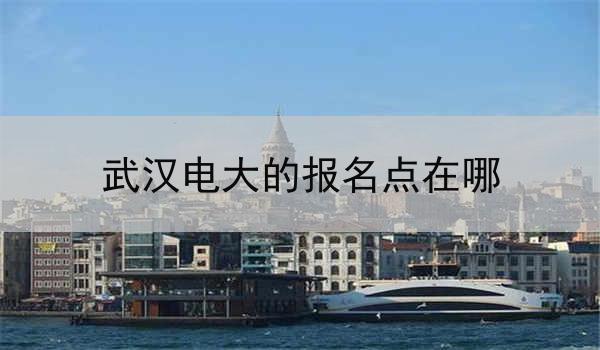 武汉电大的报名点在哪