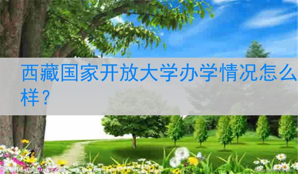 西藏国家开放大学办学情况怎么样？