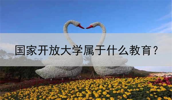 国家开放大学属于什么教育？