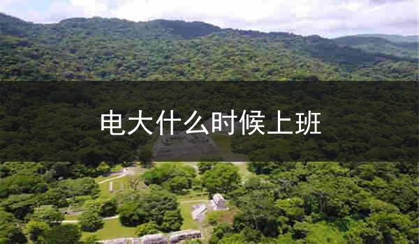 电大什么时候上班