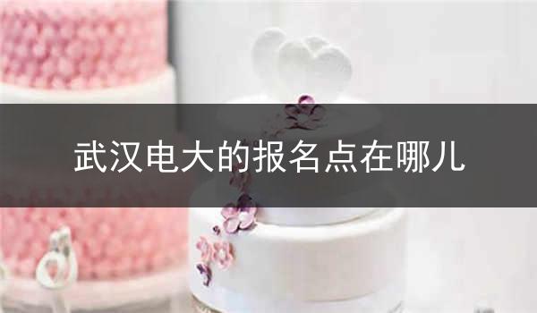 武汉电大的报名点在哪儿