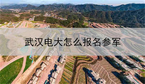 武汉电大怎么报名参军