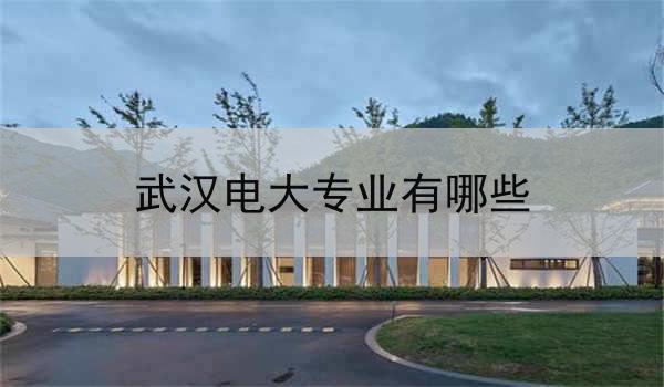 武汉电大专业有哪些